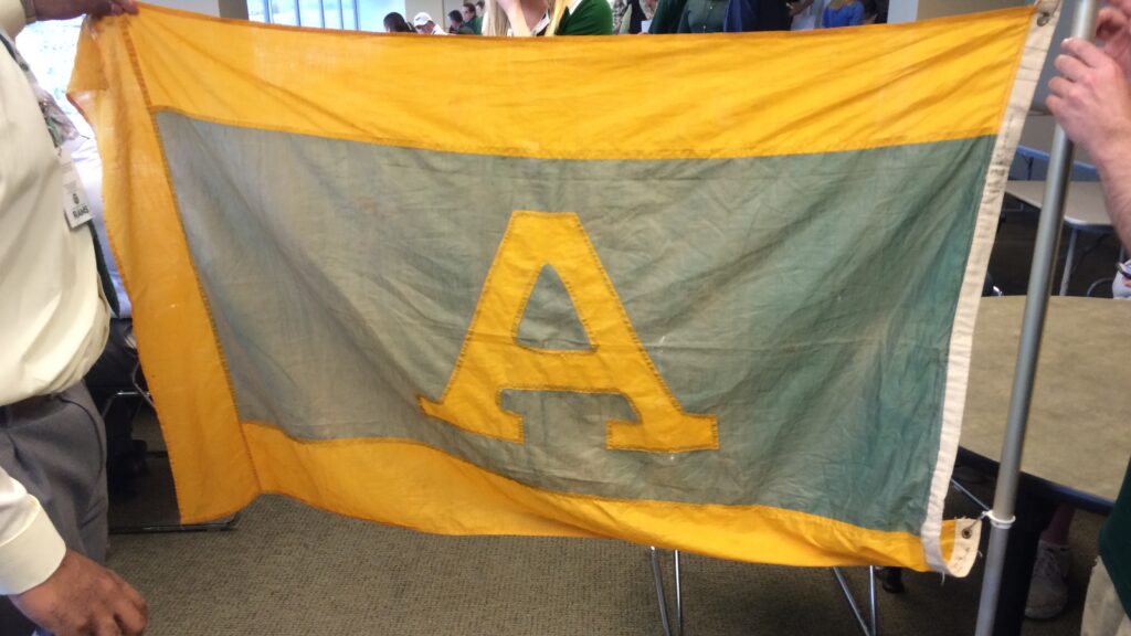 Colorado State’s captured 1925 Homecoming flag flies again at Hughes