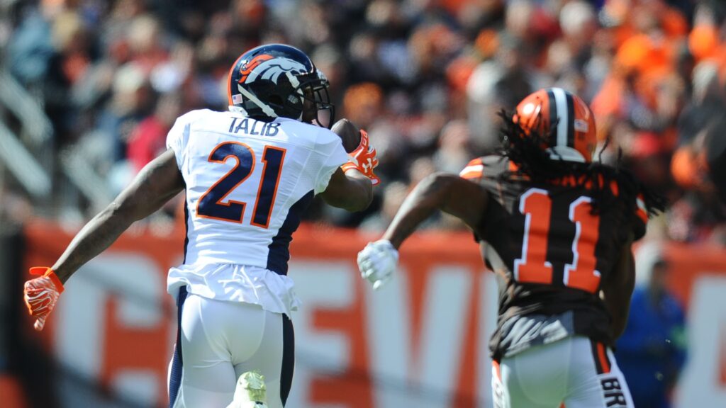 Watch: Aqib Talib’s pick-six off Josh McCown