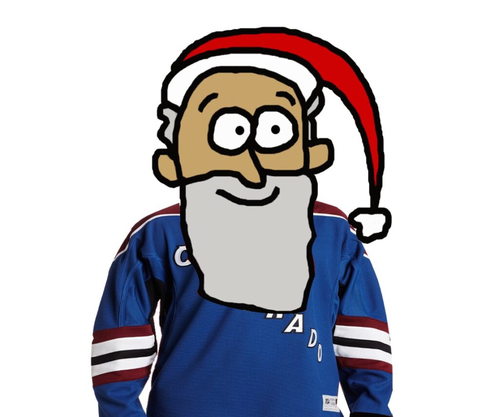 Santa’s Nice, Naughty, and Reindeer Scat list for the past week with the Colorado Avalanche