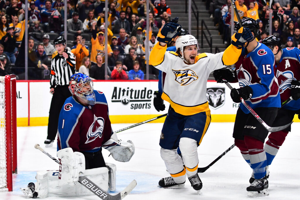 Avs fall apart late in overtime loss to Predators