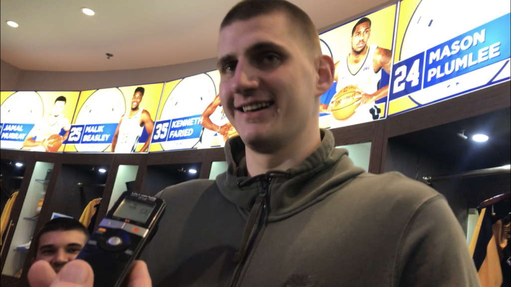 WATCH: Nikola Jokic give a play-by-play of Michael Malone’s halftime speech