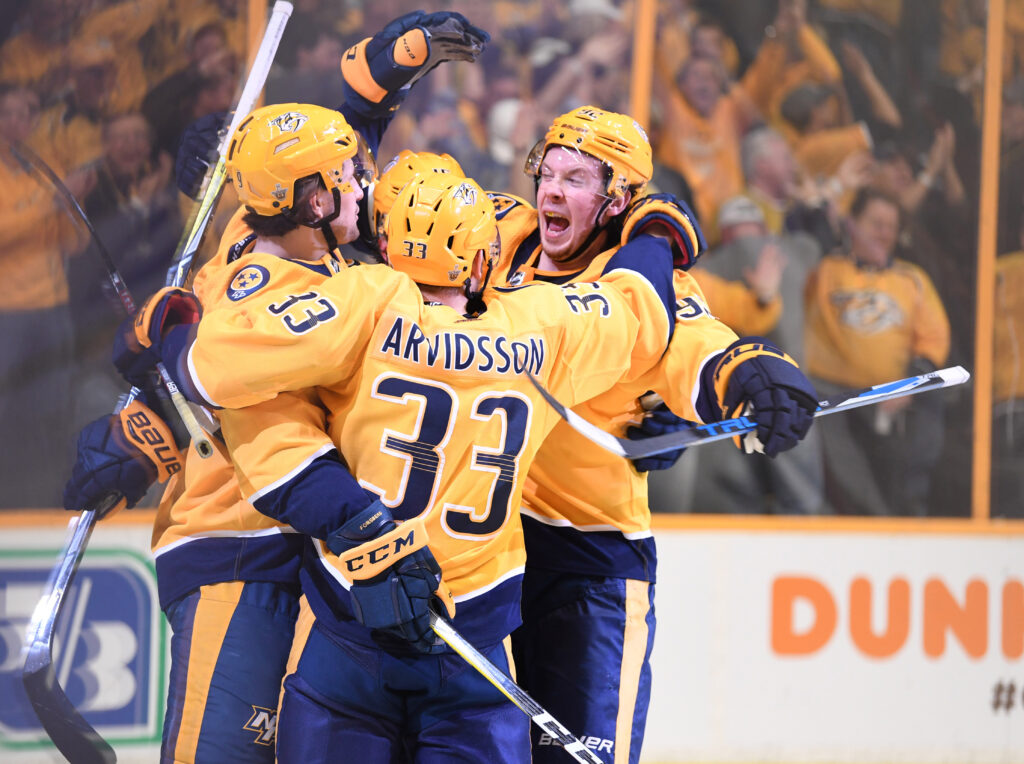 Avs let upset slip away in Game 1 loss to Predators