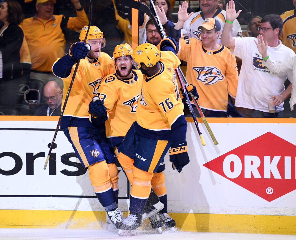 Short-handed Avs give Predators all they can handle, but fall short again in Game 2