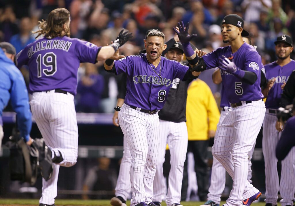 Charlie Blackmon walks off on the champs