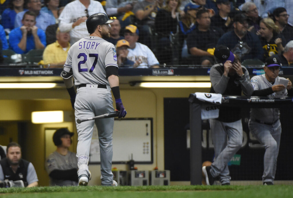 Inside the Rockies Clubhouse: Fighting back and falling short in first game of the NLDS