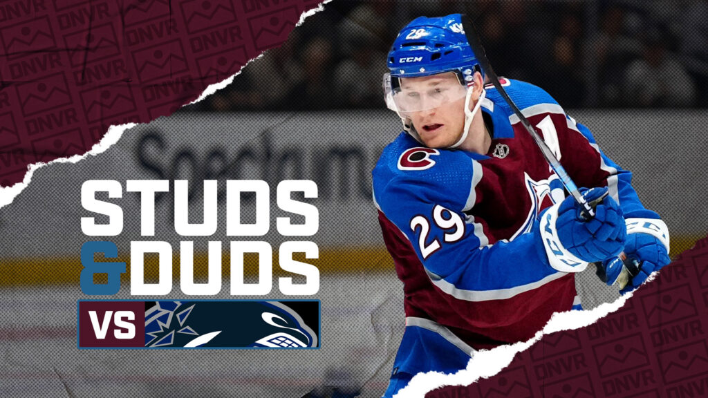 Avs-Canucks Game 18 Studs & Duds