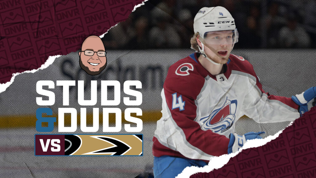 Avs-Ducks Game 25 Studs & Duds
