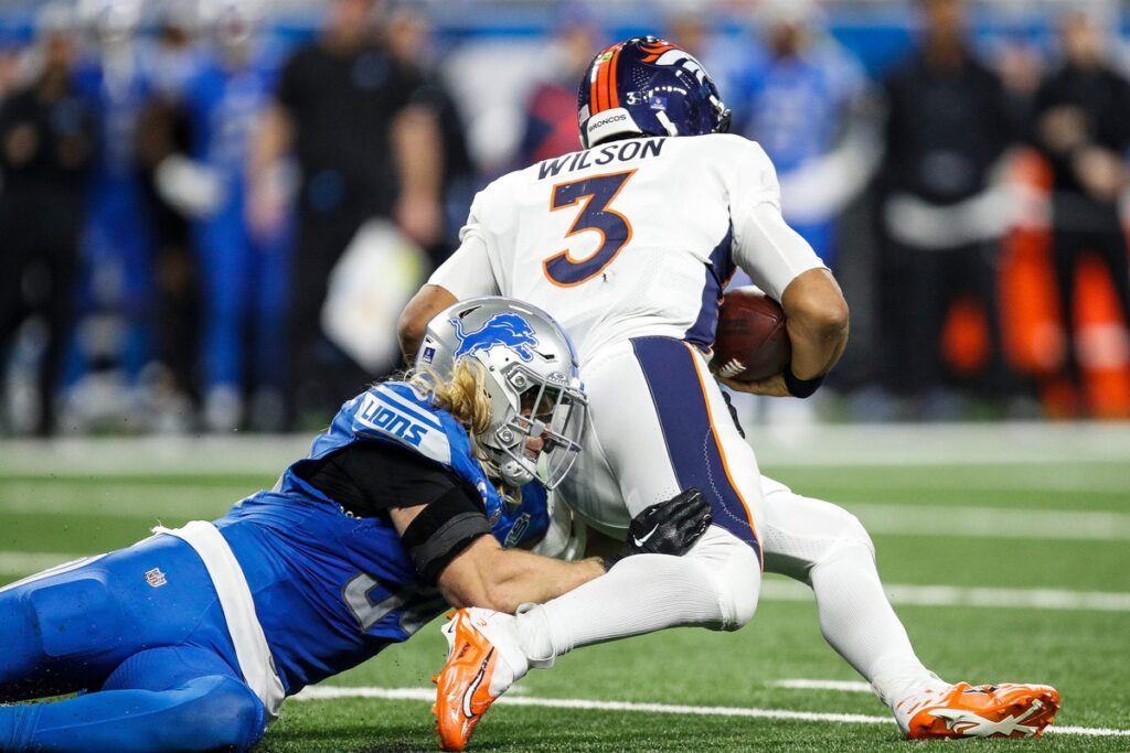 Broncos Game Grades: Russell Wilson can’t spark the Denver offense in a 42-17 loss to the Lions