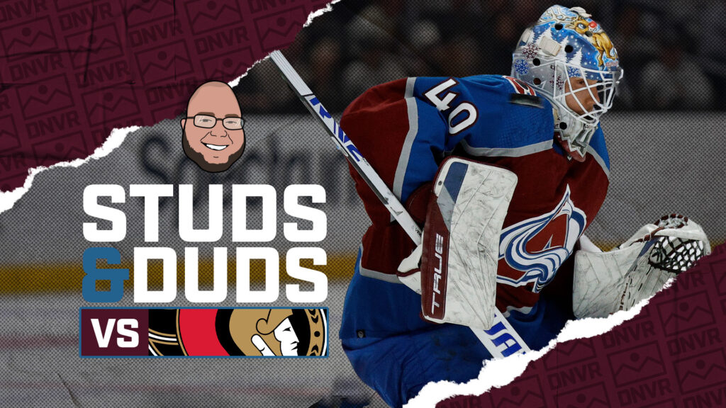 Avs-Senators Game 33 Studs & Duds
