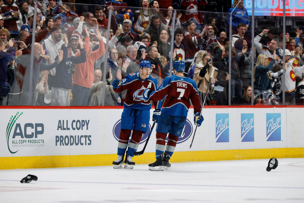 “He’s playing out of his mind right now.” Nathan MacKinnon continues to unlock career milestones like it’s nothing