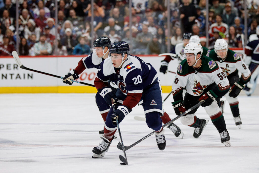 Avs surrender a point after third period collapse in Arizona