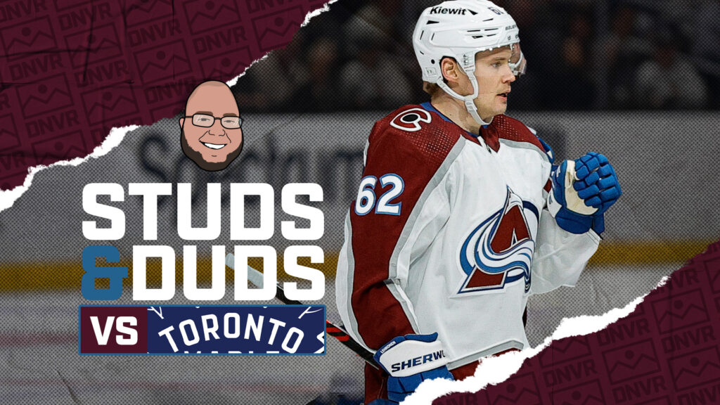 Avs-Maple Leafs Game 59 Studs & Duds