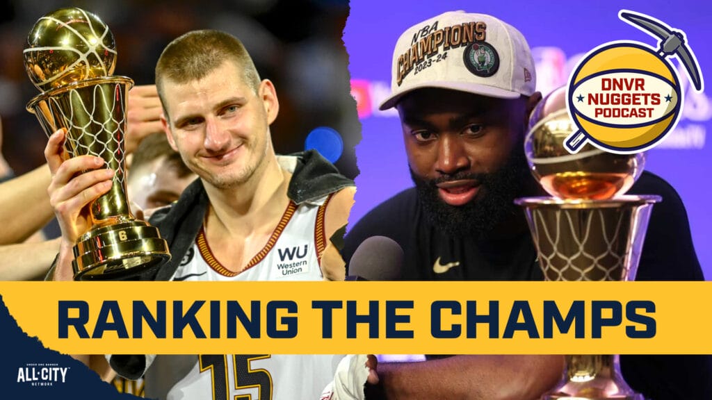 Where do the 2023 Nuggets rank among the recent NBA Champions?