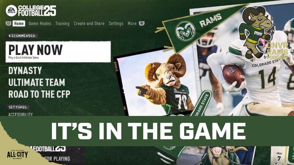 DNVR Rams Podcast: Playing EA Sports College Football 25 as Colorado State and why the game rules, Isaiah Stevens impresses with Miami and more