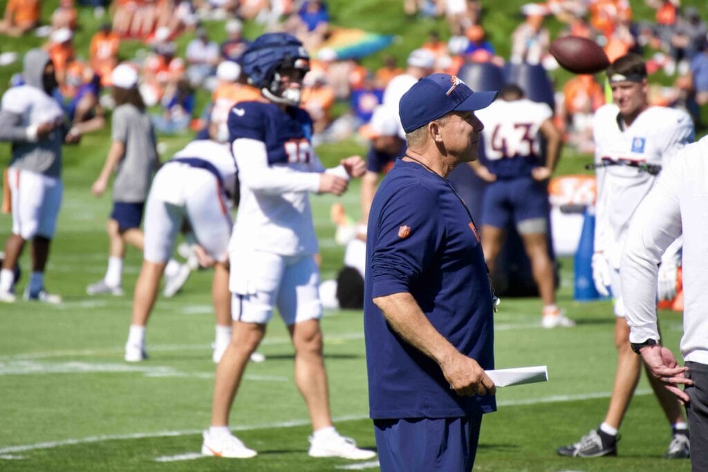Sean Payton weighs in on the apparent change in the Denver Broncos’ QB competition with Bo Nix, Jarrett Stidham and Zach Wilson