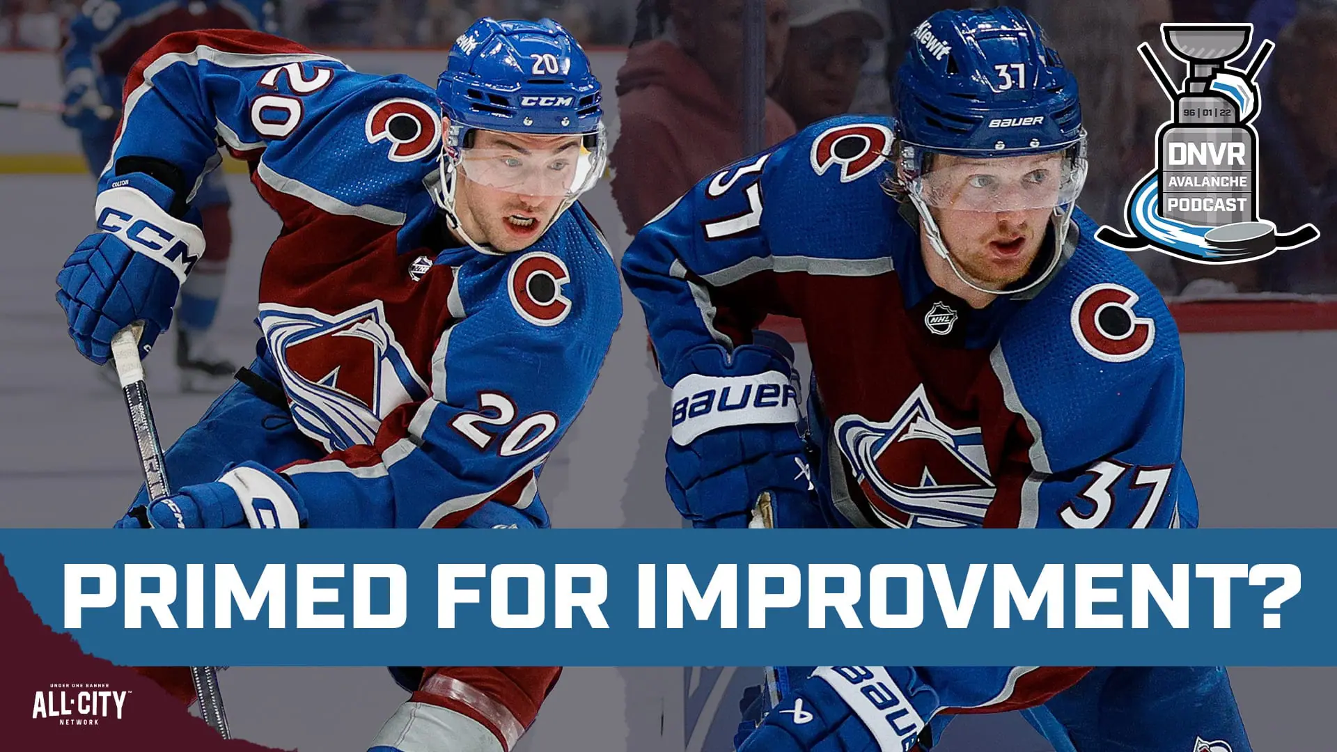 Ross Colton and Casey Mittelstadt of the Colorado Avalanche