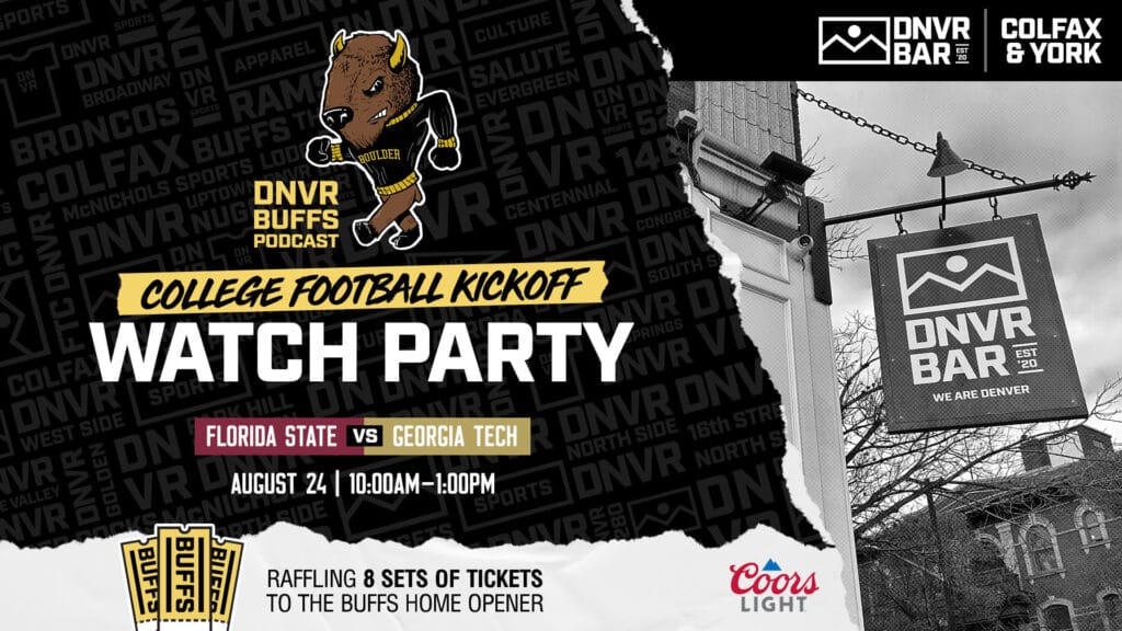 Buffs Ticket Giveaway and College Football Kickoff Party at DNVR Bar