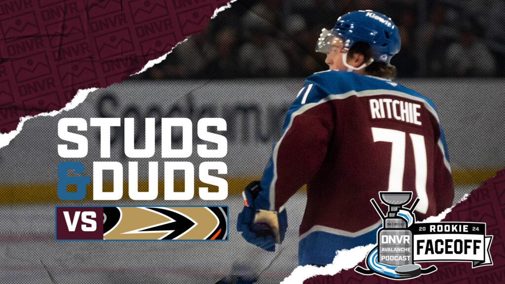 Rookie Faceoff Game 1: Avs vs. Ducks – Studs and Duds