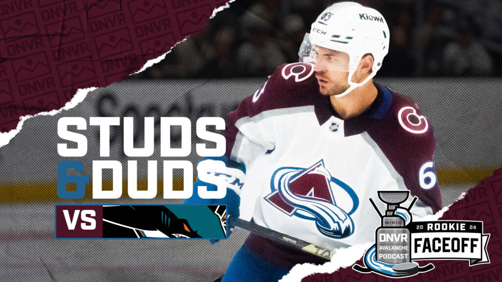 Rookie Faceoff Game 3: Avs vs. Sharks – Studs and Duds