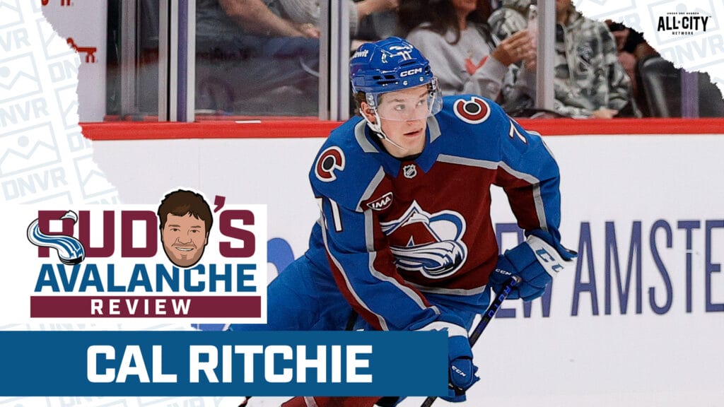 Cal Ritchie playing for the Colorado Avalanche