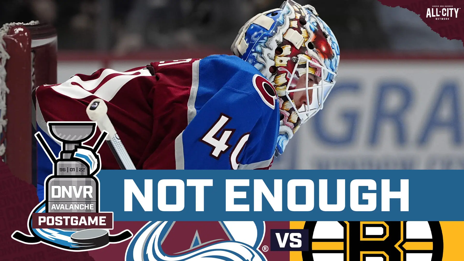 Alexandar Georgiev playing for the Colorado Avalanche