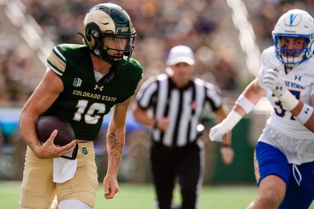Brayden Fowler-Nicolosi is finding his footing in a different looking Colorado State offense this season
