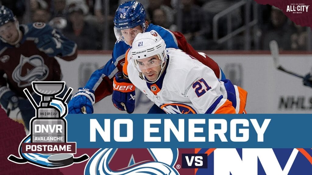 Josh Manson of the Colorado Avalanche losing to the New York Islanders