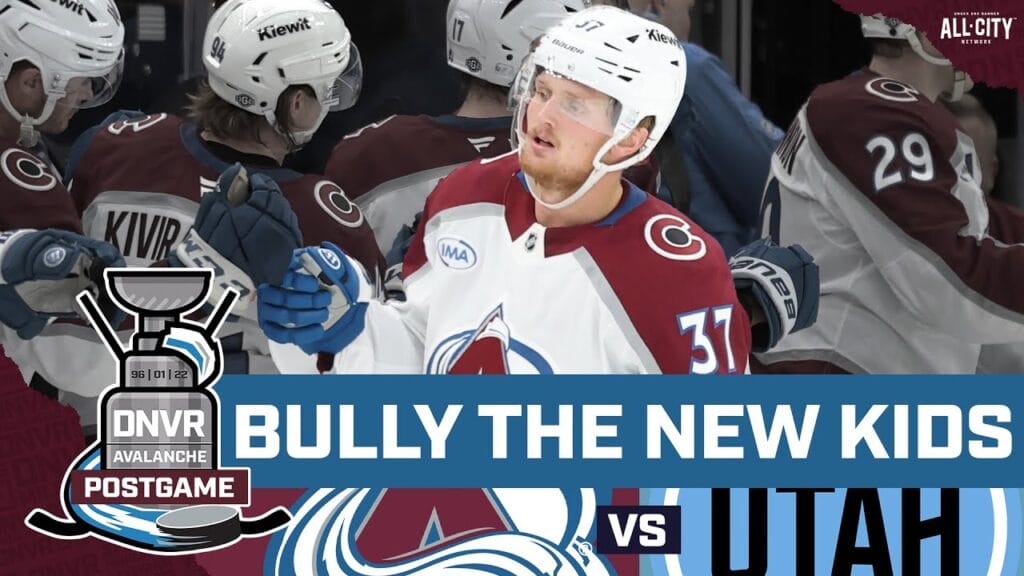 The Colorado Avalanche bench