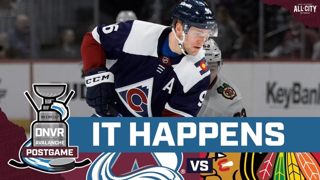 Mikko Rantanen playing for the Colorado Avalanche