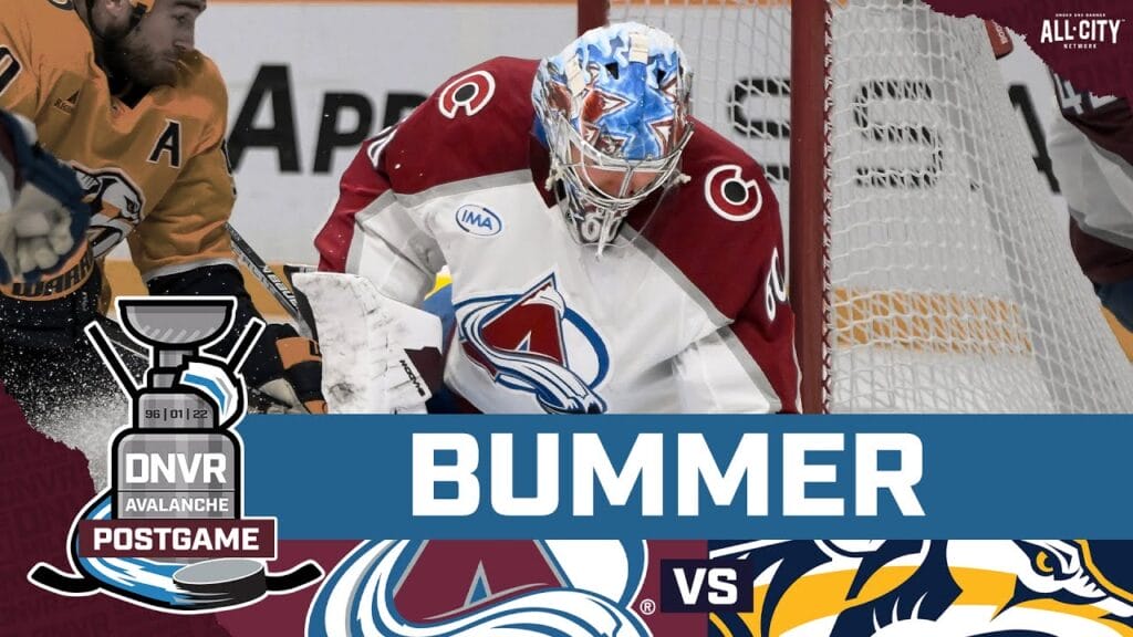 Justus Annunen playing for the Colorado Avalanche