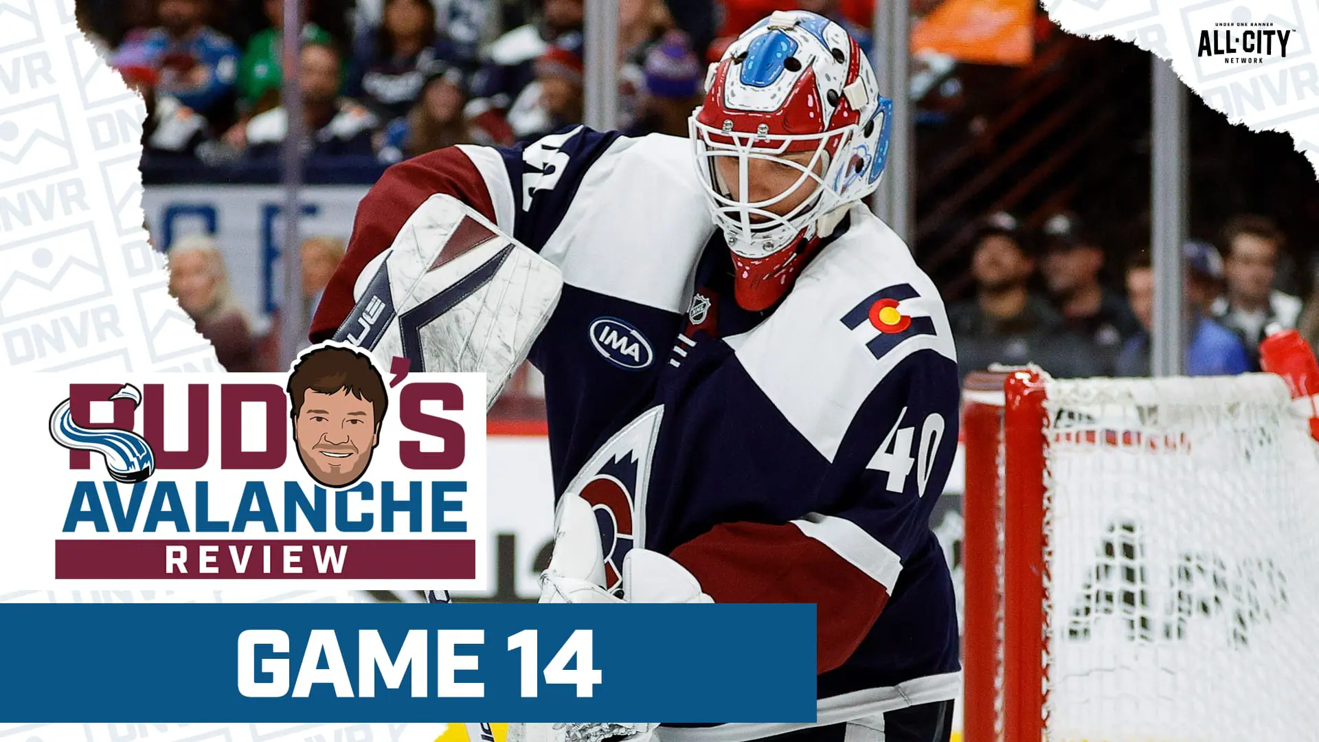 Alexandar Georgiev in net for the Colorado Avalanche
