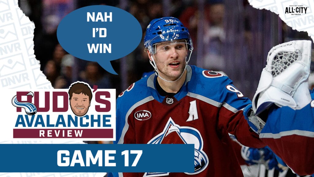 Mikko Rantanen after scoring a hat trick for the Colorado Avalanche