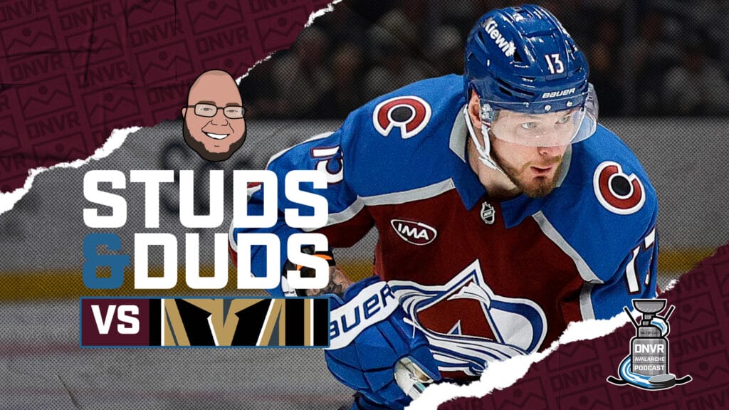 Avs-Golden Knights Game 23 Studs & Duds