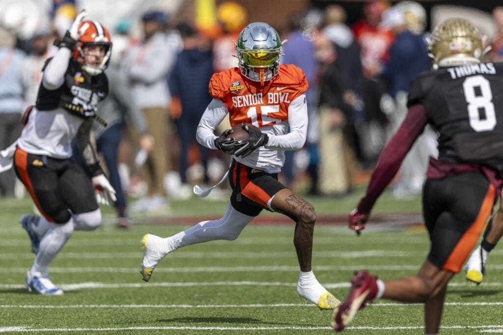 Fran Duffy’s Senior Bowl All-Stars: NDSU OL Grey Zabel and Oregon WR Tez Johnson standout
