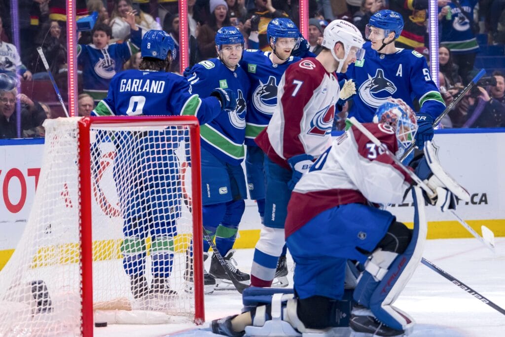 Avalanche waste early chances and fade late against Canucks