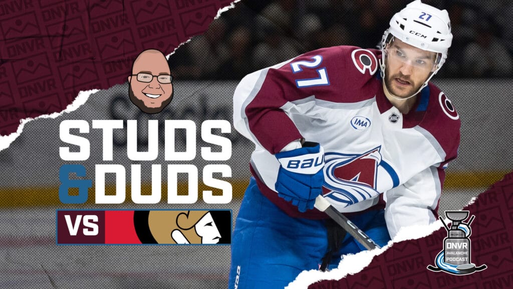 Avs-Senators Game 70 Studs & Duds
