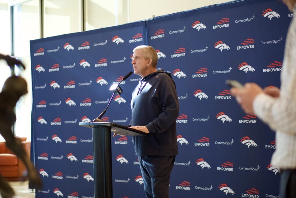 Sean Payton points to one position that will be a focus for the Denver Broncos in the 2025 NFL Draft