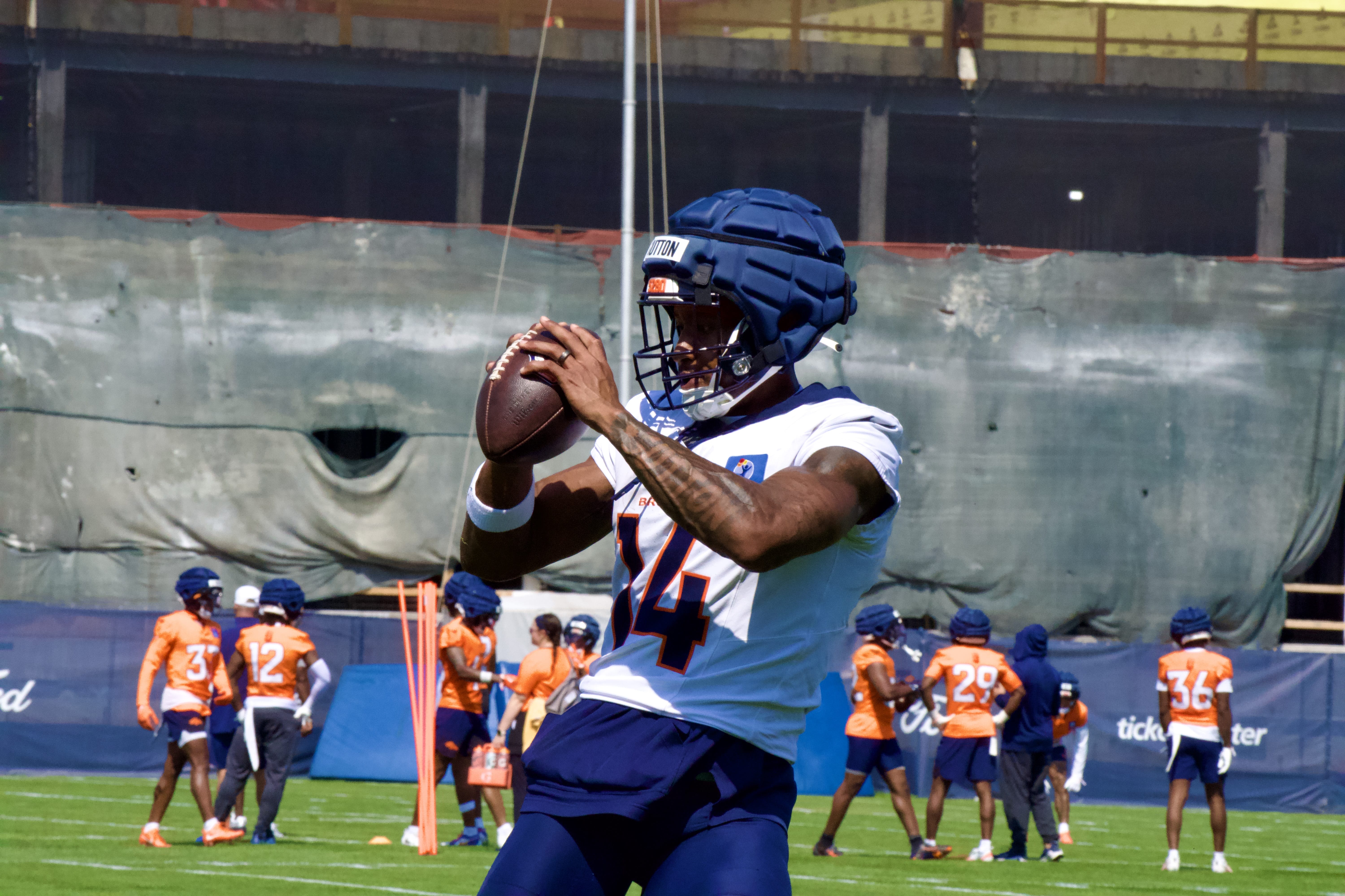 Courtland Sutton during Denver Broncos training camp