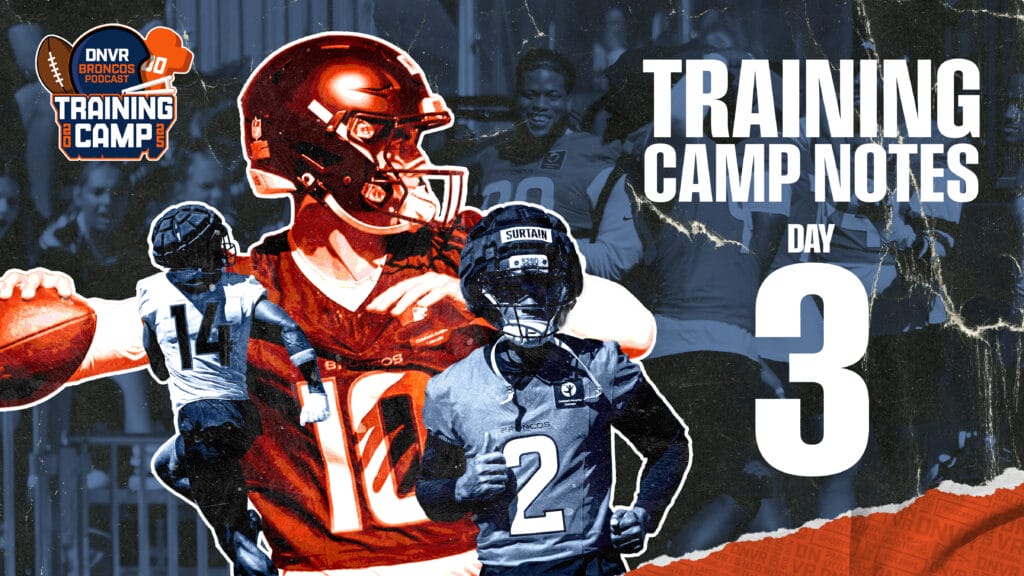 Garett Bolles hints at the Broncos plans for their rushing attack on Day 3 of training camp