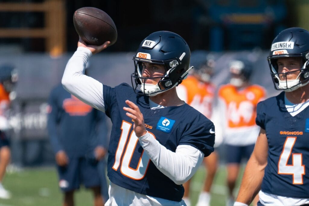 How Bo Nix converted his two-minute drill on Day 11 of Broncos Training Camp