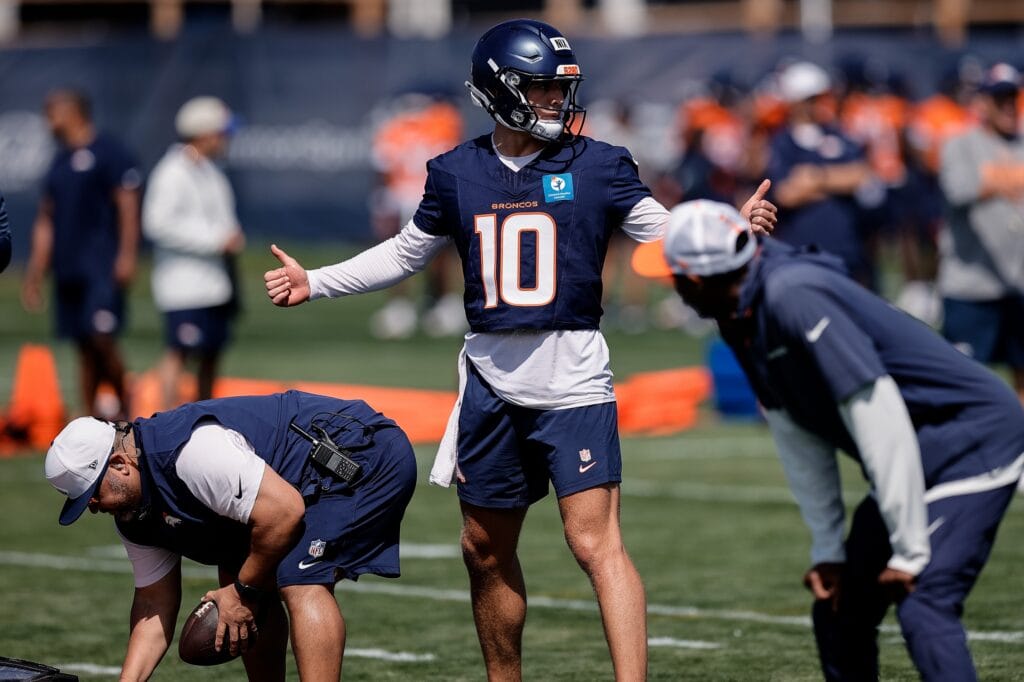 How Bo Nix showed off his secret weapon in the Broncos’ joint practice with the 49ers