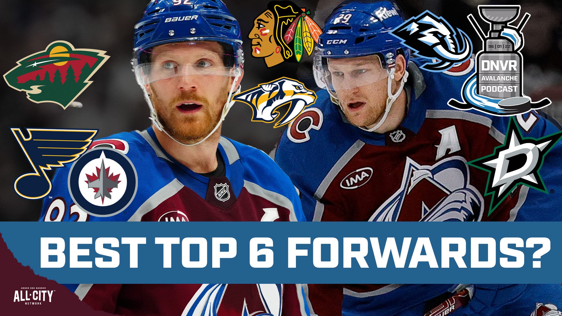 Colorado Avalanche forwards Central Division