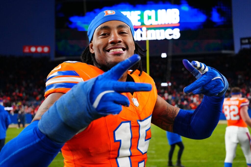 Nik Bonitto and his teammates react to his massive new contract with the Denver Broncos