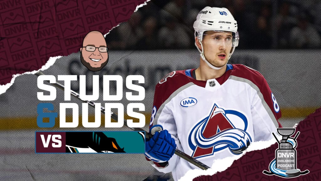 Avs-Sharks Game 13 Studs & Duds