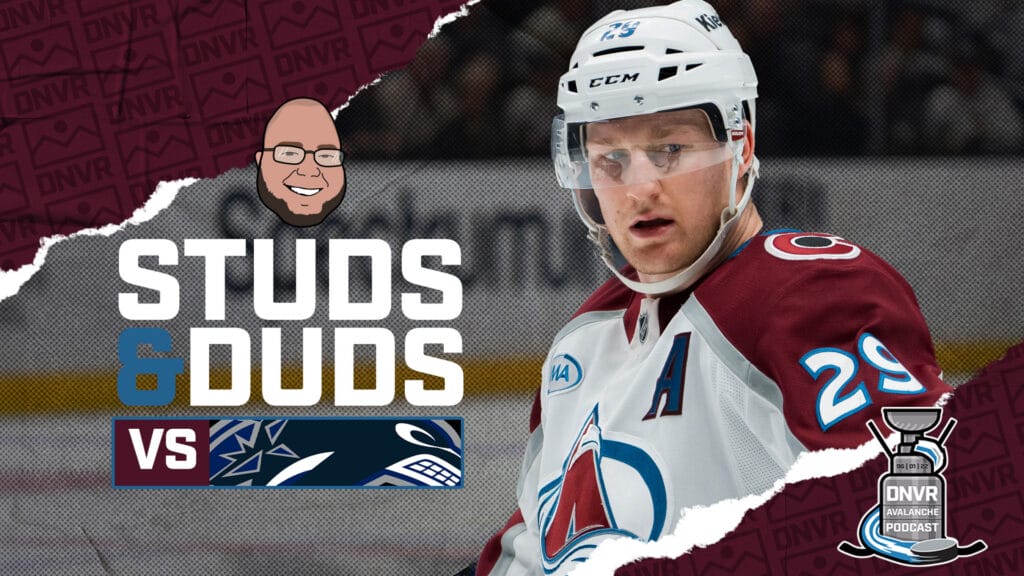 Avs-Canucks Game 16 Studs & Duds