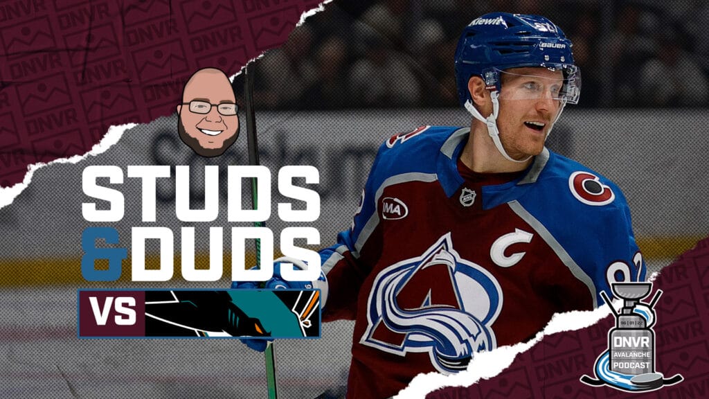 Avs-Sharks Game 23 Studs & Duds