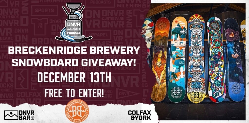 DNVR Avalanche Watch Party with Breck Brew Snowboard Giveaway- MUST RSVP to be entered