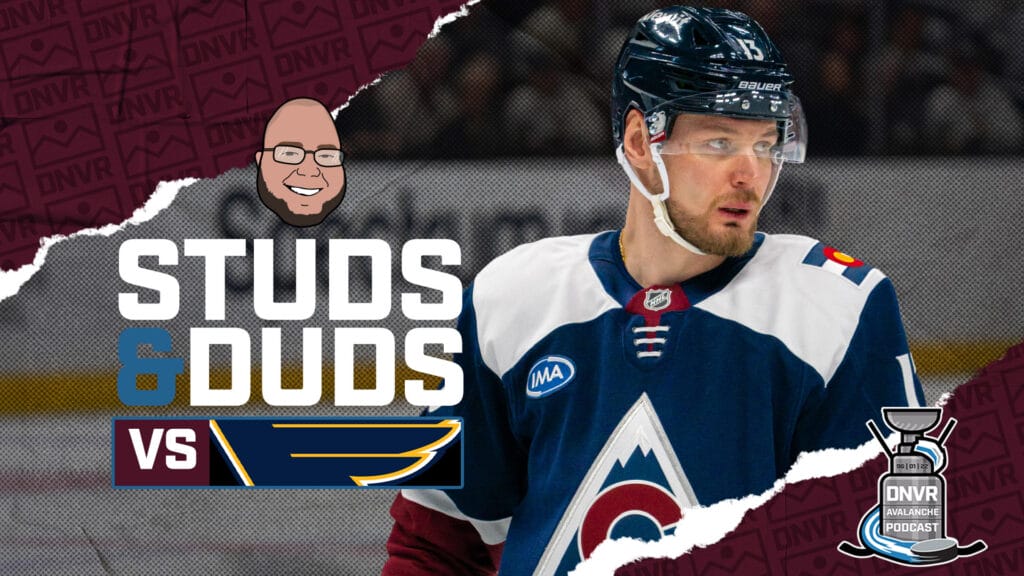 Avs-Blues Game 39 Studs & Duds