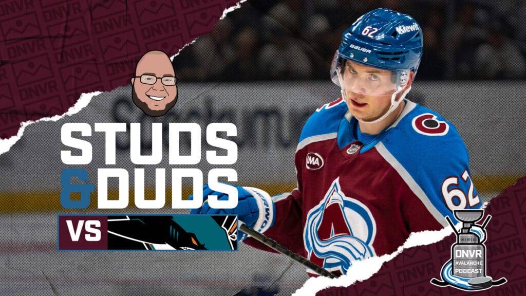 Avs-Sharks Game 55 Studs & Duds