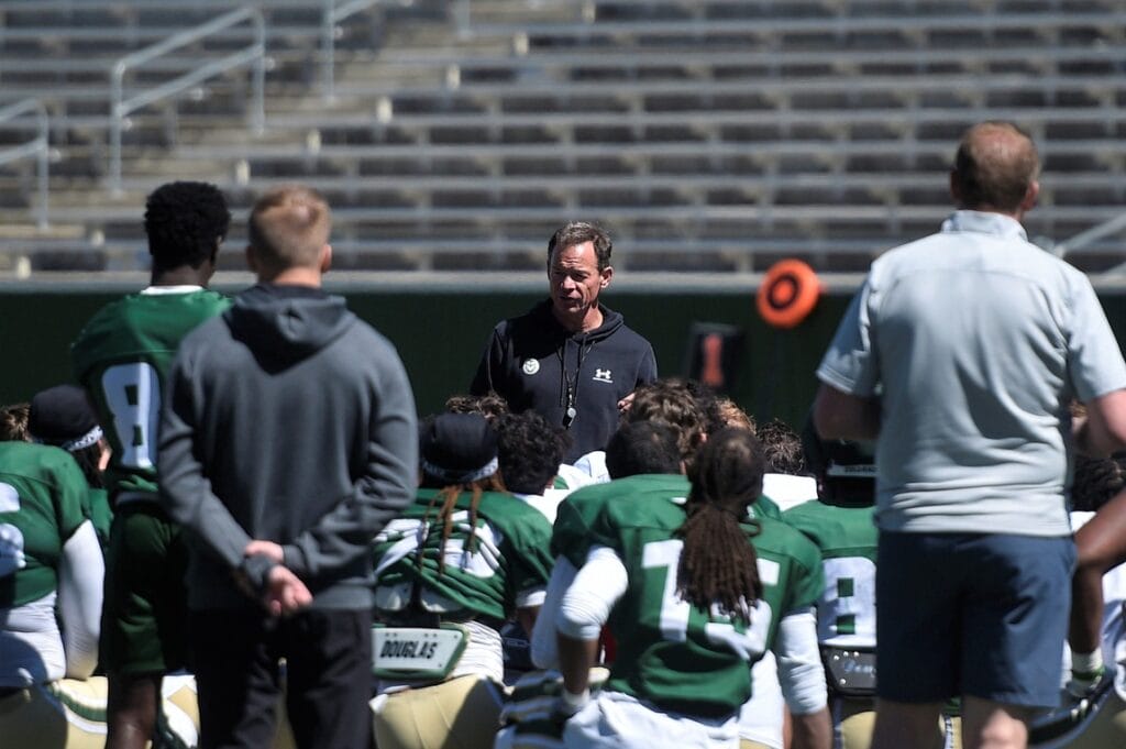 Here’s what stood out from Jim Mora’s comments after his first spring game with the CSU Rams
